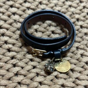 Alexander McQueen Black and Gold Bracelet